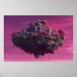 Poster Pink Bloom Sky Citadel