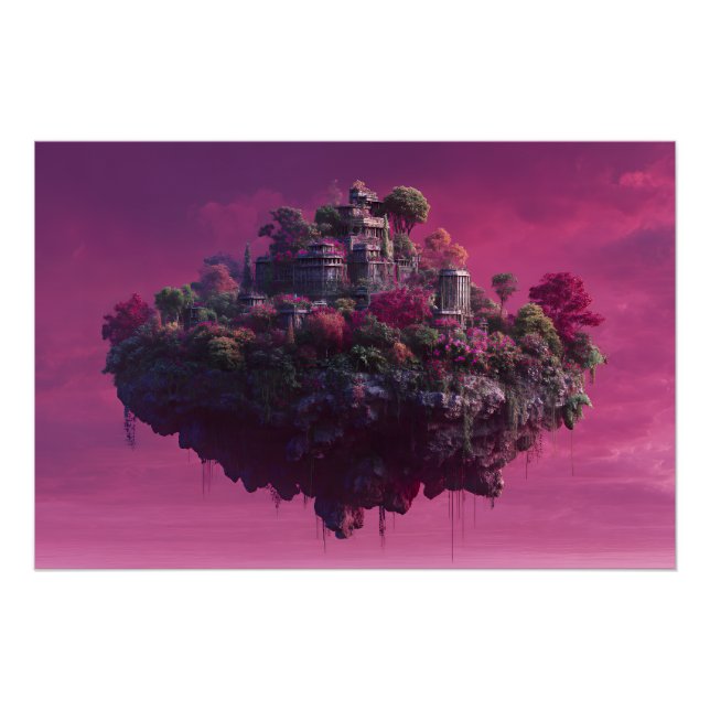 Póster Pink Bloom Sky Citadel (Frente)