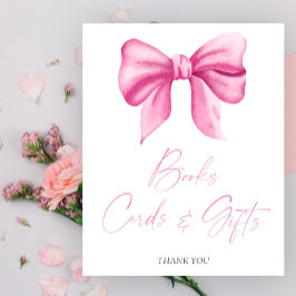 Poster PINK BOW BOOKS CARDS AND GIFTS Cartaz