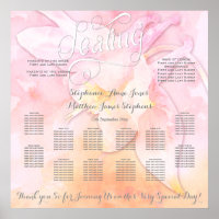 PINK COLUMBINE FLOWER WATERCOLOR SLASH WEDDING