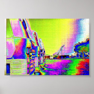 Poster Pink Floyd Bus by Rock Hall