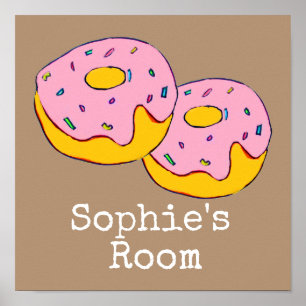 Poster Pink icing não dá comida no quarto de uma garota