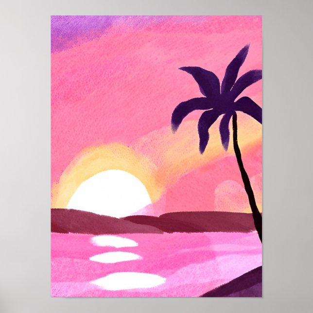 Poster Pink lagoon (Frente)