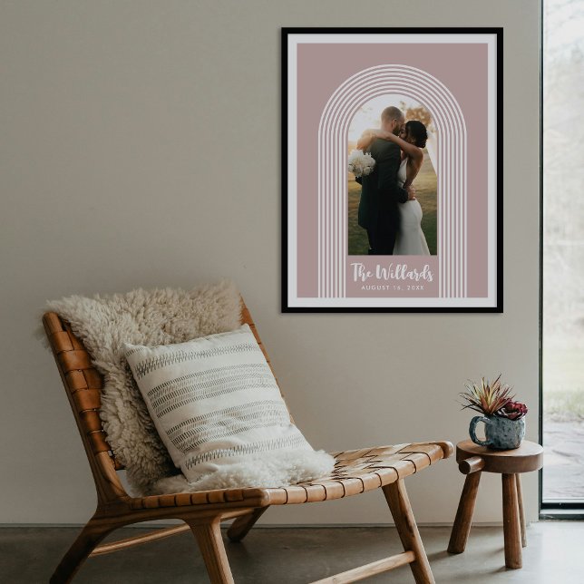 Poster Pink Lombard Lines Arch Custom Photo Art Print (Criador carregado)
