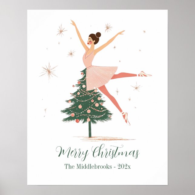 Poster Pink Nutcracker Ballerina (Frente)