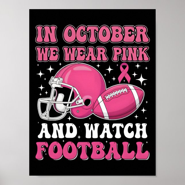 Poster Pink on the Gridiron: Football's Commitment 2025 (Frente)