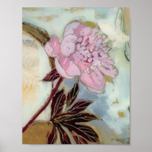 Poster Pink Peony Blossom