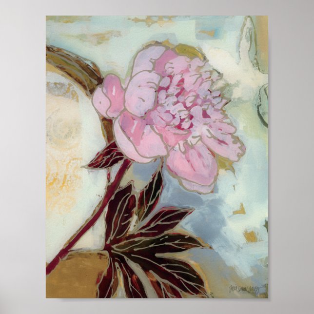 Poster Pink Peony Blossom (Frente)
