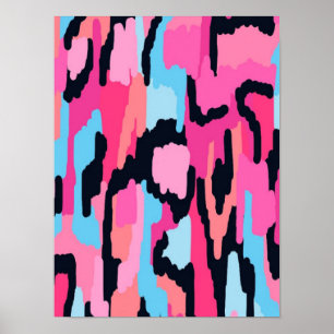 Poster Pink Pop Abstrato