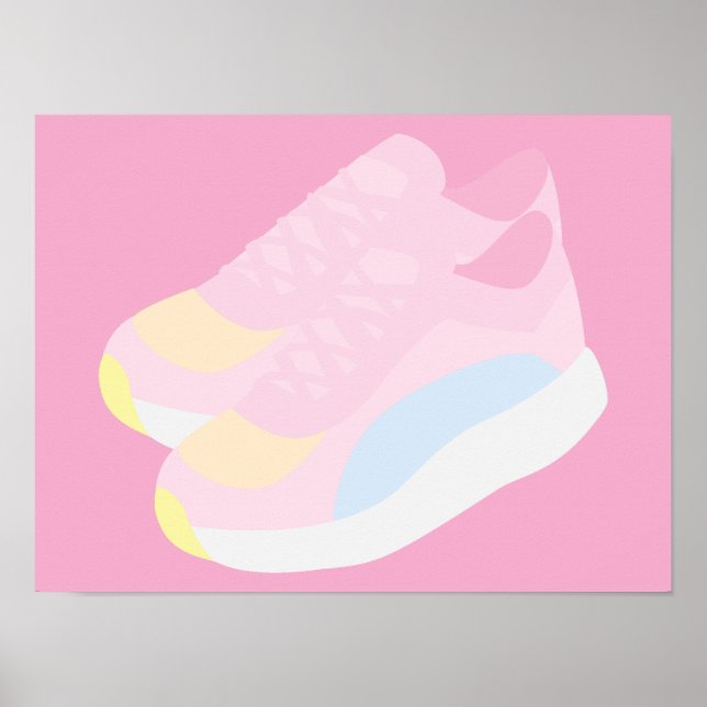 Poster Pink Running Shoes (Frente)
