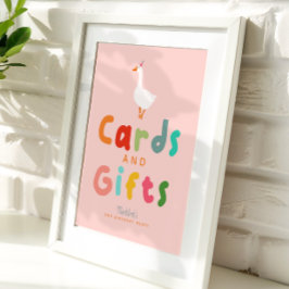 Poster Pink Silly Goose Birthday Cards and Gifts 