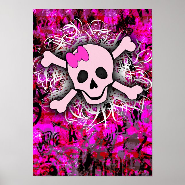 Poster Pink Skull (Frente)