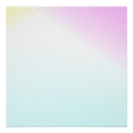 Póster Pink & Sky Blue Modern Gradient Art Wall Poster