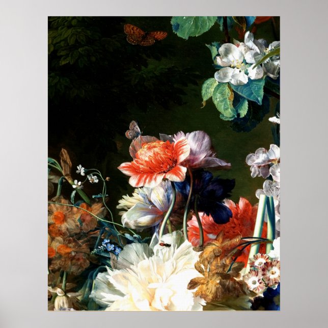 PÓSTER PINK VERMELHOS ANEMONÁRIOS BRANCOS FLORES, BORRACH (Frente)