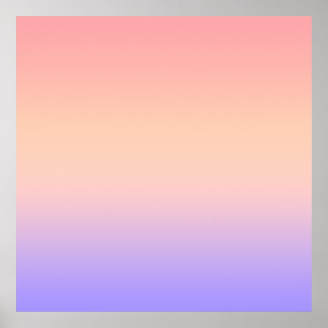 Poster Pink yellow and purple gradient (Frente)