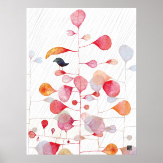 POSTER PINKLEAFUMBRELLA