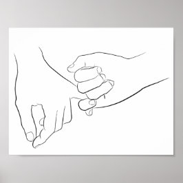 Poster Pinky Promete Mínima Trendência Simples de Arte em