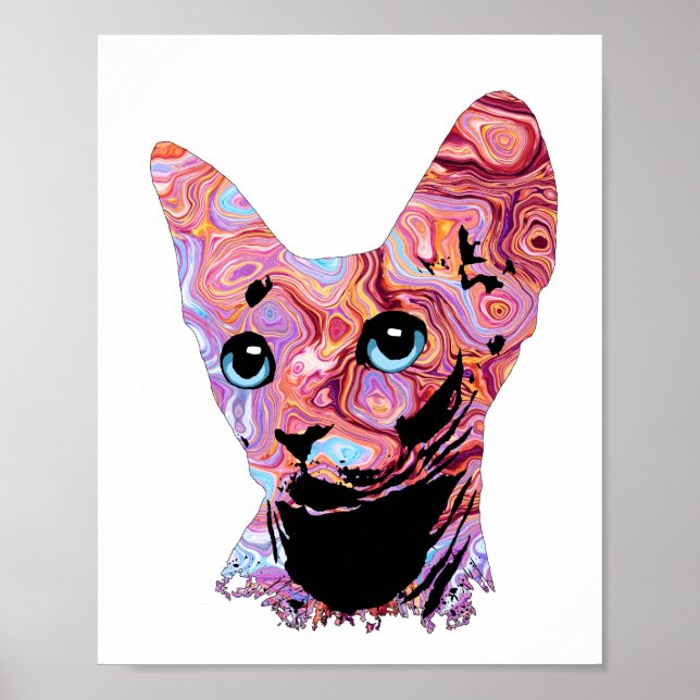 Poster Pinky Sphynx Cat 683 (Frente)