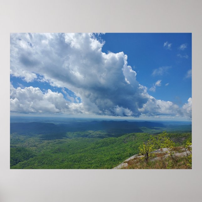 Poster Pinnacle Mountain, Carolina do Sul (Frente)