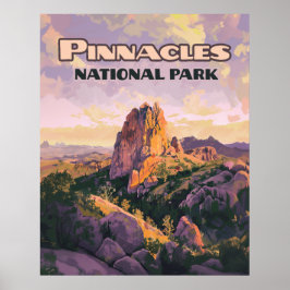 Poster Pinnacle National Park Butts California