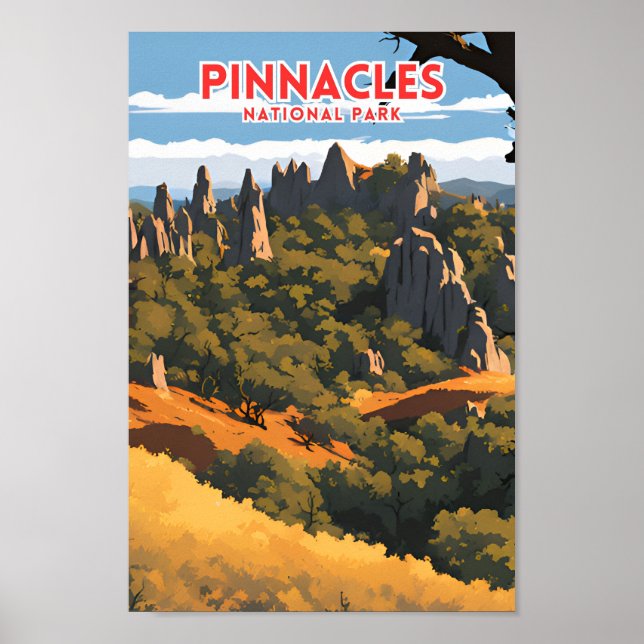 Poster Pinnacle National Park Traveler (Frente)