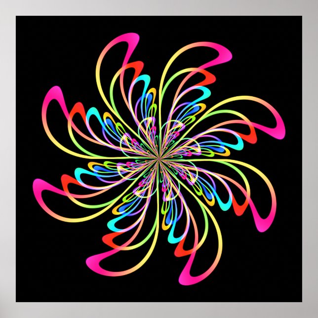 Poster pino abstrato (Frente)