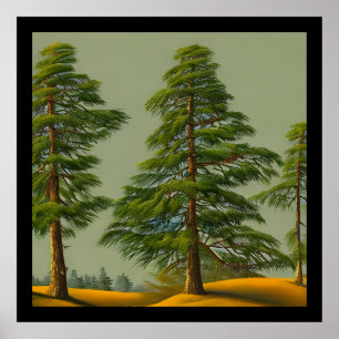 Poster Pino abstrato Russo Norte