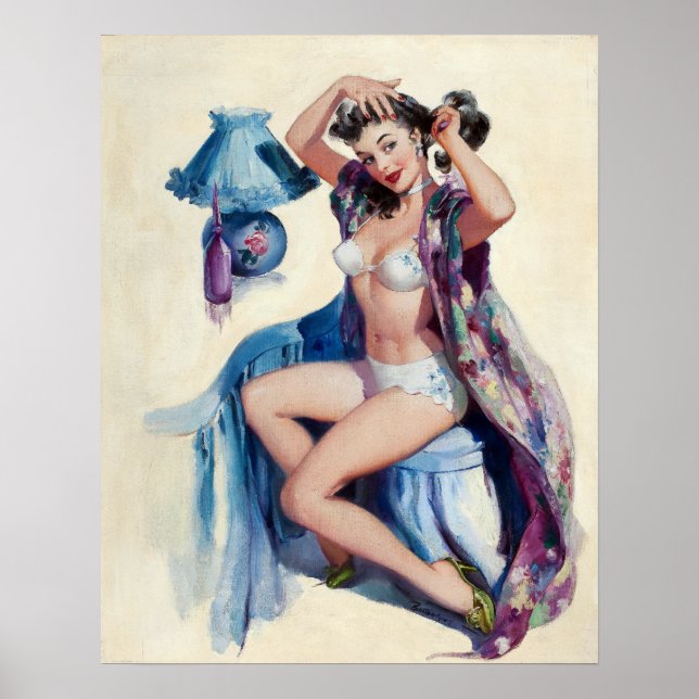 Poster Pino de Estilhamento do Cabelo para Cima (Frente)