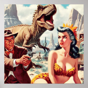 Poster Pino de Sci-Fi Retroativo