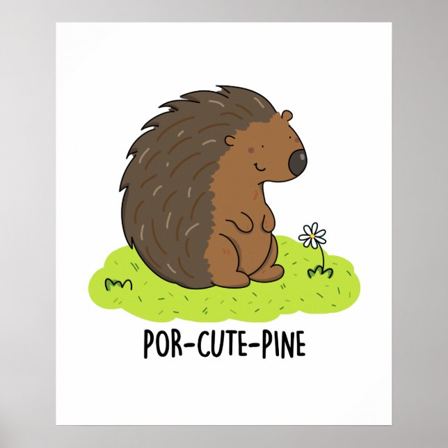 Poster Pino Engraçado Porcupine Porcupine (Frente)