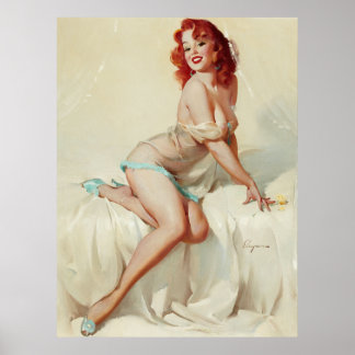 Poster Pino para cima na cama
