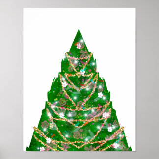 Poster Pinos a estrela na árvore