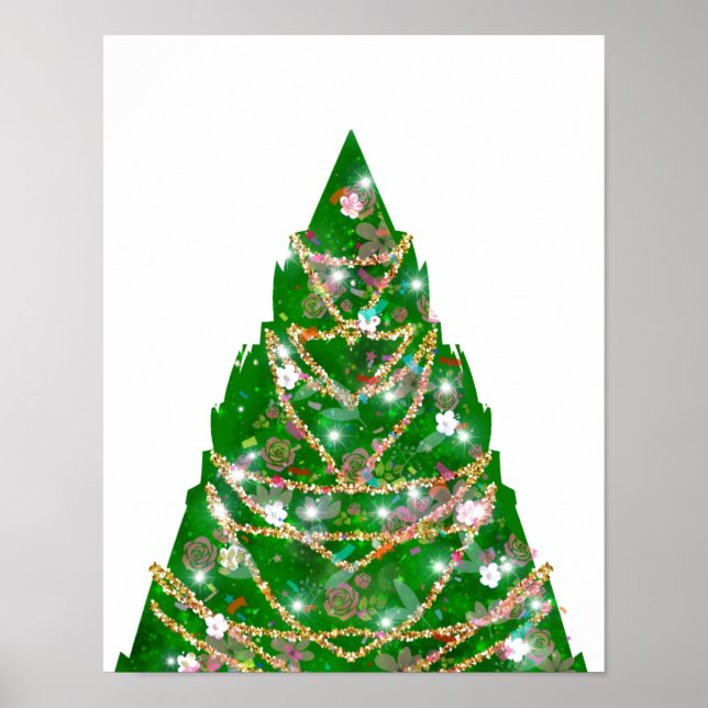 Poster Pinos a estrela na árvore (Frente)