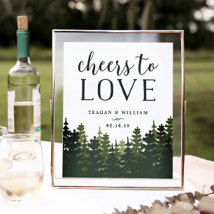 Póster Pinos Altos Sinal de Bar de Vestir o Amor