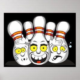 Poster Pinos de Boliche Divertidos, Esporte