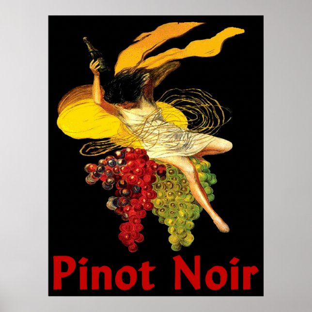 Poster Pinot Noir Maid Vinho (Frente)