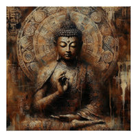 PINTA METÁLICA BUDHA ARTE #23