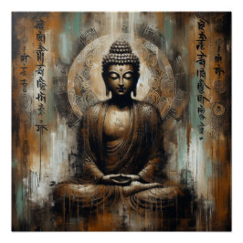 PÓSTER PINTA METÁLICA BUDHA ARTE 6