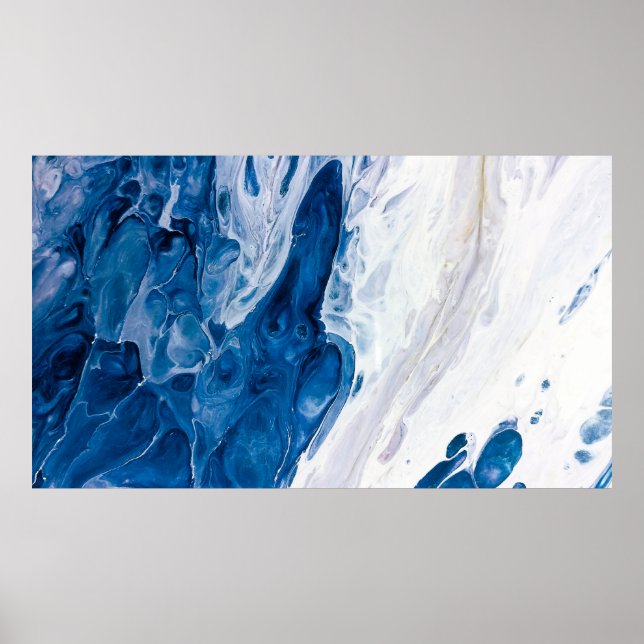 Poster Pintado com abstrato criativo, wallpap (Frente)