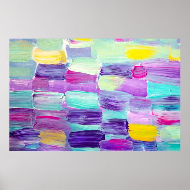 Poster Pintado com abstrato criativo, wallpap (Frente)
