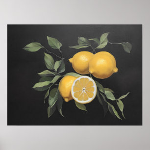Poster Pintagem com limão - arte safra