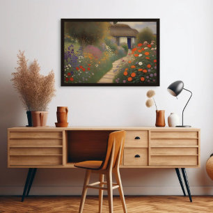 Poster Pintagem De Óleo De Algodão Vintage