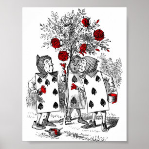 Poster Pintando os rosas vermelhos