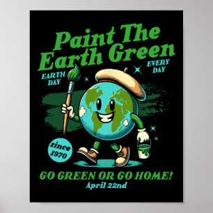 Poster Pintar a Terra Consciência Ecológica Terra