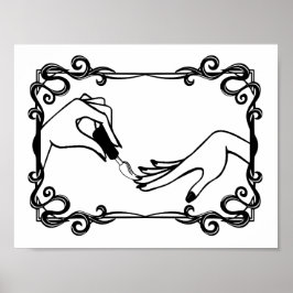 Poster Pintar prego polonês é arte