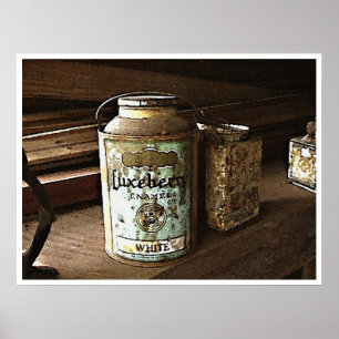 Póster Pinte a vida das latas ainda