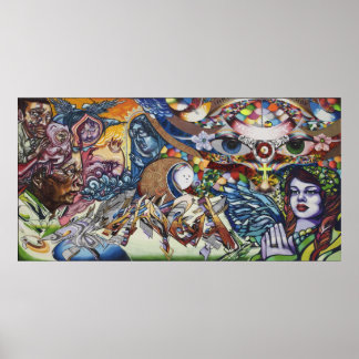 Póster Pinte sua fé na Canvas