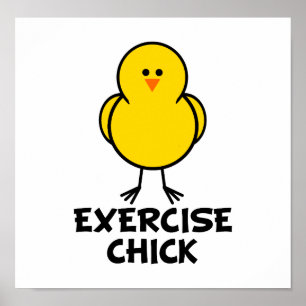 Poster Pintinho do exercício