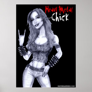 Póster Pintinho do metal pesado