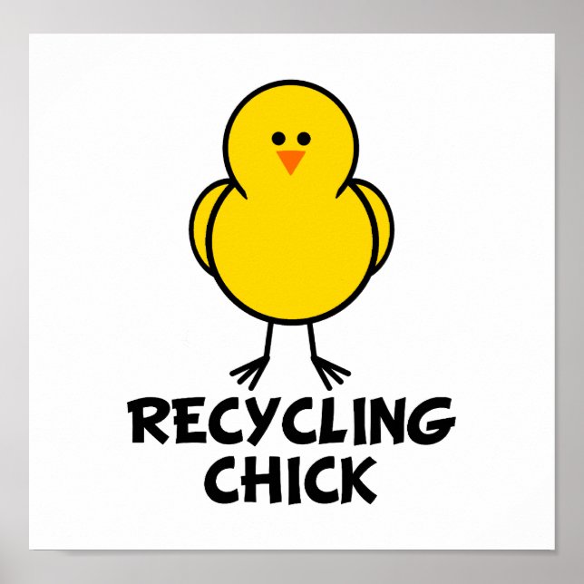 Poster Pintinho reciclagem (Frente)